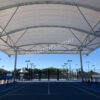 Mái che lợp bạt STANDARD sân tennis